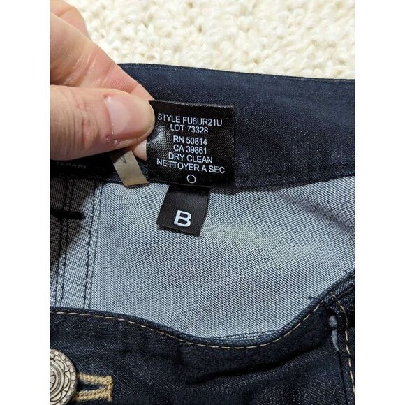 T Tahari Women's Dark Blue High-Rise Straight-Leg Pants Size 4 - Picture 3 of 4